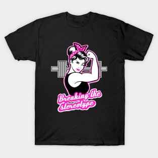 Barbell Girl, girls who lift, fitness girl T-Shirt